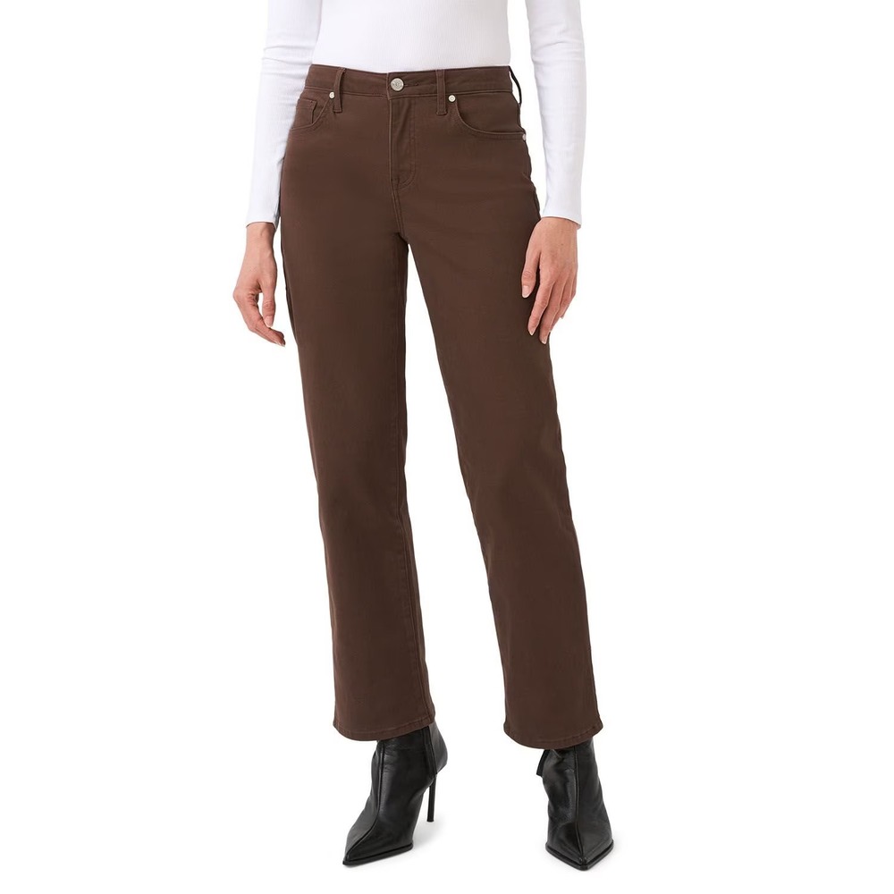 NWT Edited by Maren Morris Women's Straight Leg Denim Jean Size 12 Brown